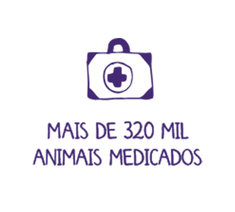 mais de 350 mil animais medicados