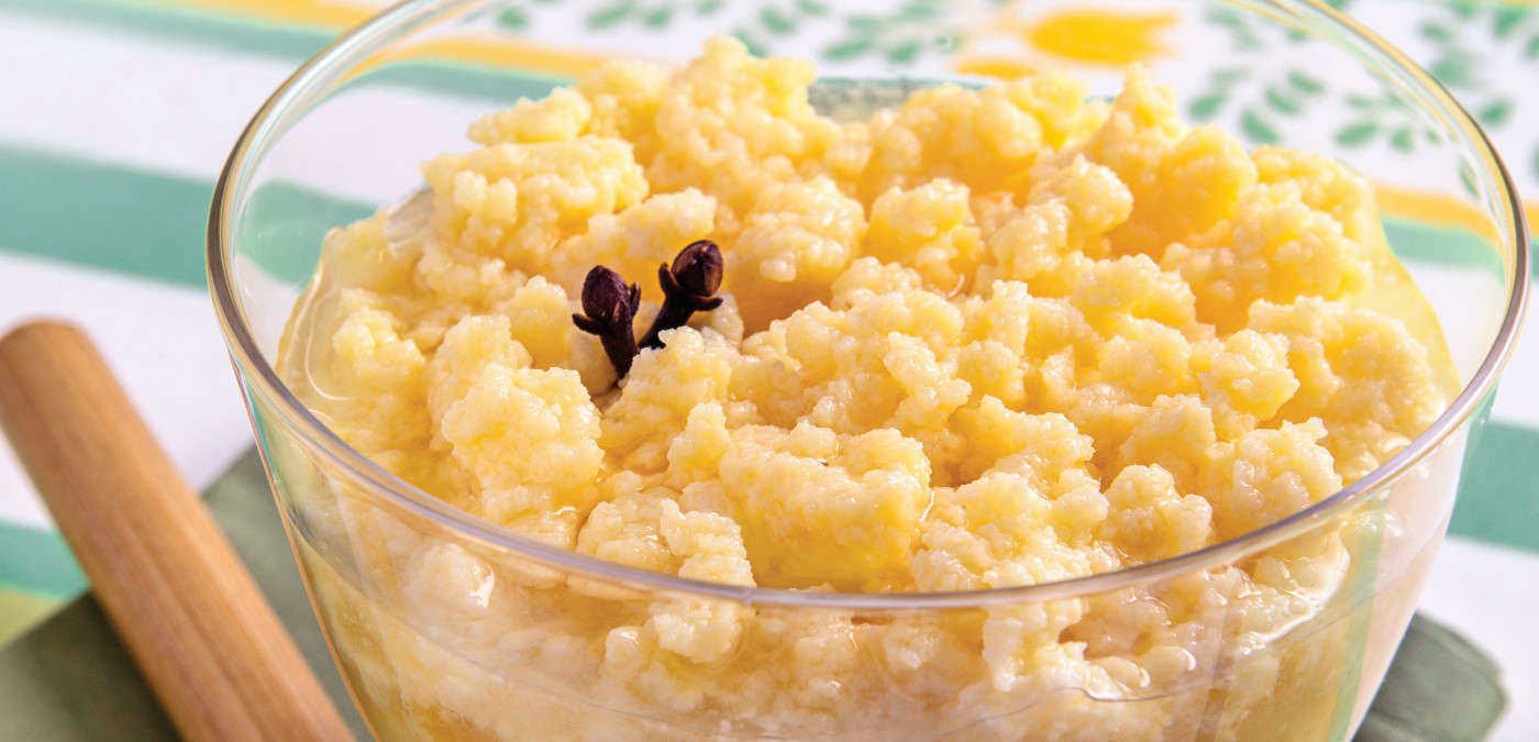 imagem de uma travessa de ambrosia de limao