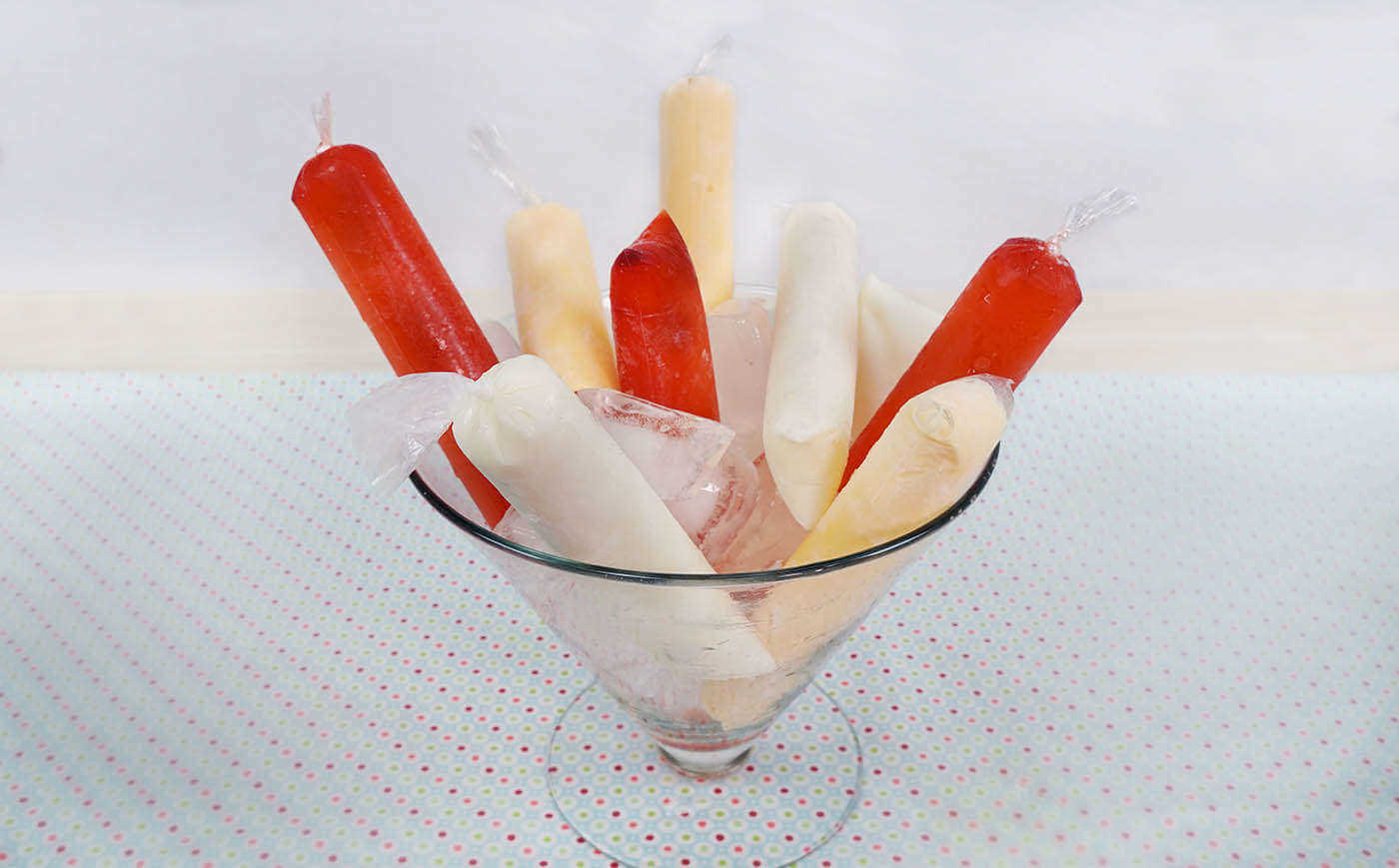imagens de gelinho de sabores diversos