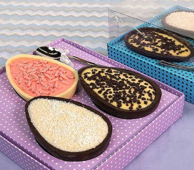 imagem de ovos de chocolates recheados